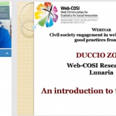 Web-COSI Webinar hosted by Lunaria